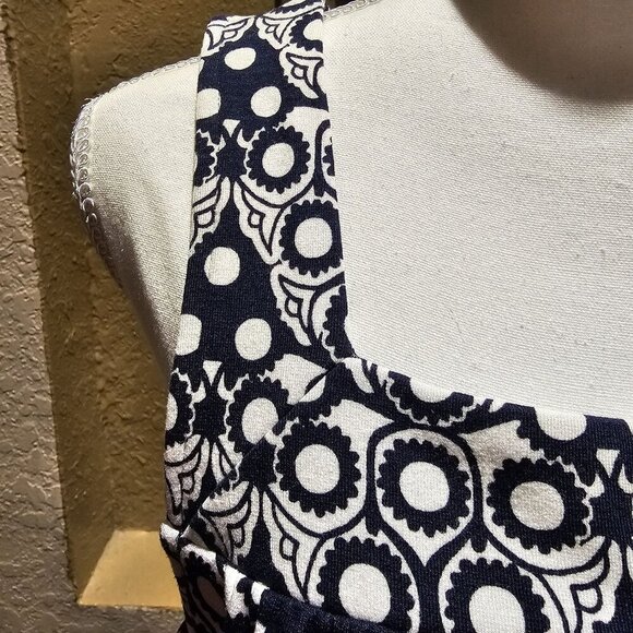 Crown & Ivy Large Sun Dress Boho Garden Party Paisley Beach Cover Nautical NEW - Picture 9 of 10